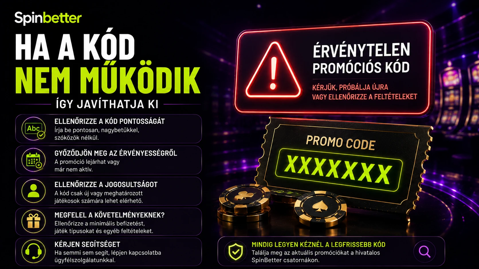 Ha a kód elutasításra kerül